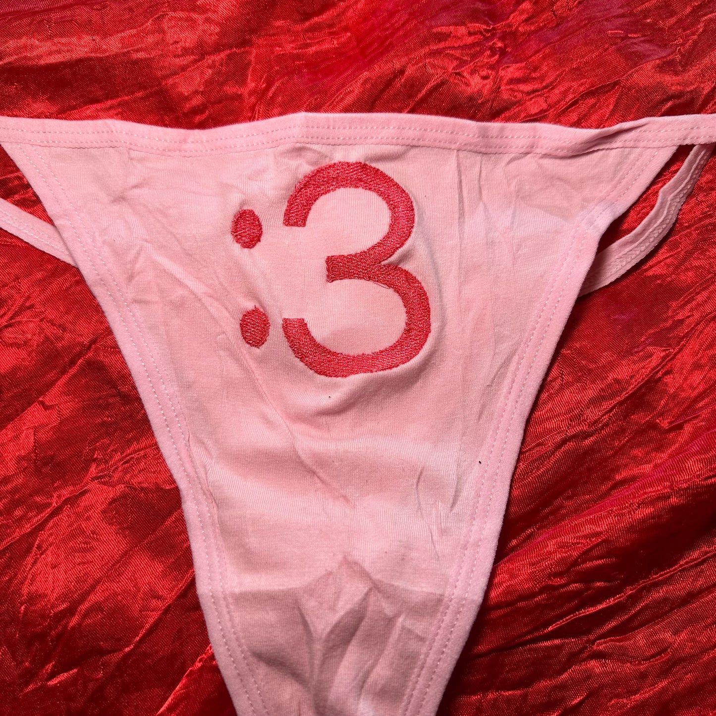 :3 Thong (XL) pink/pink