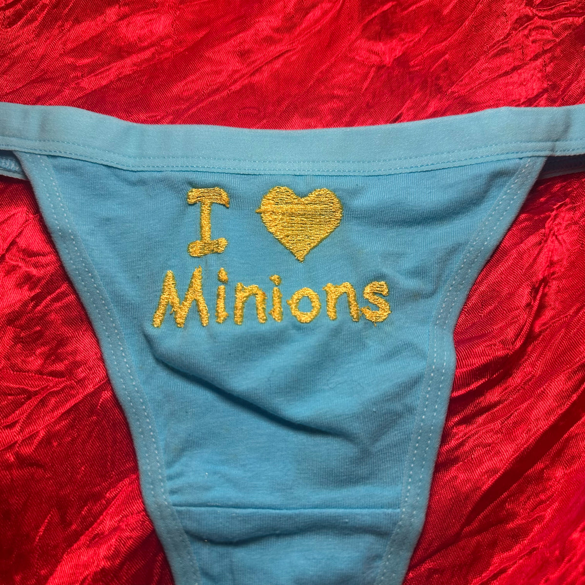 Minions Thong (S) blue/yellow