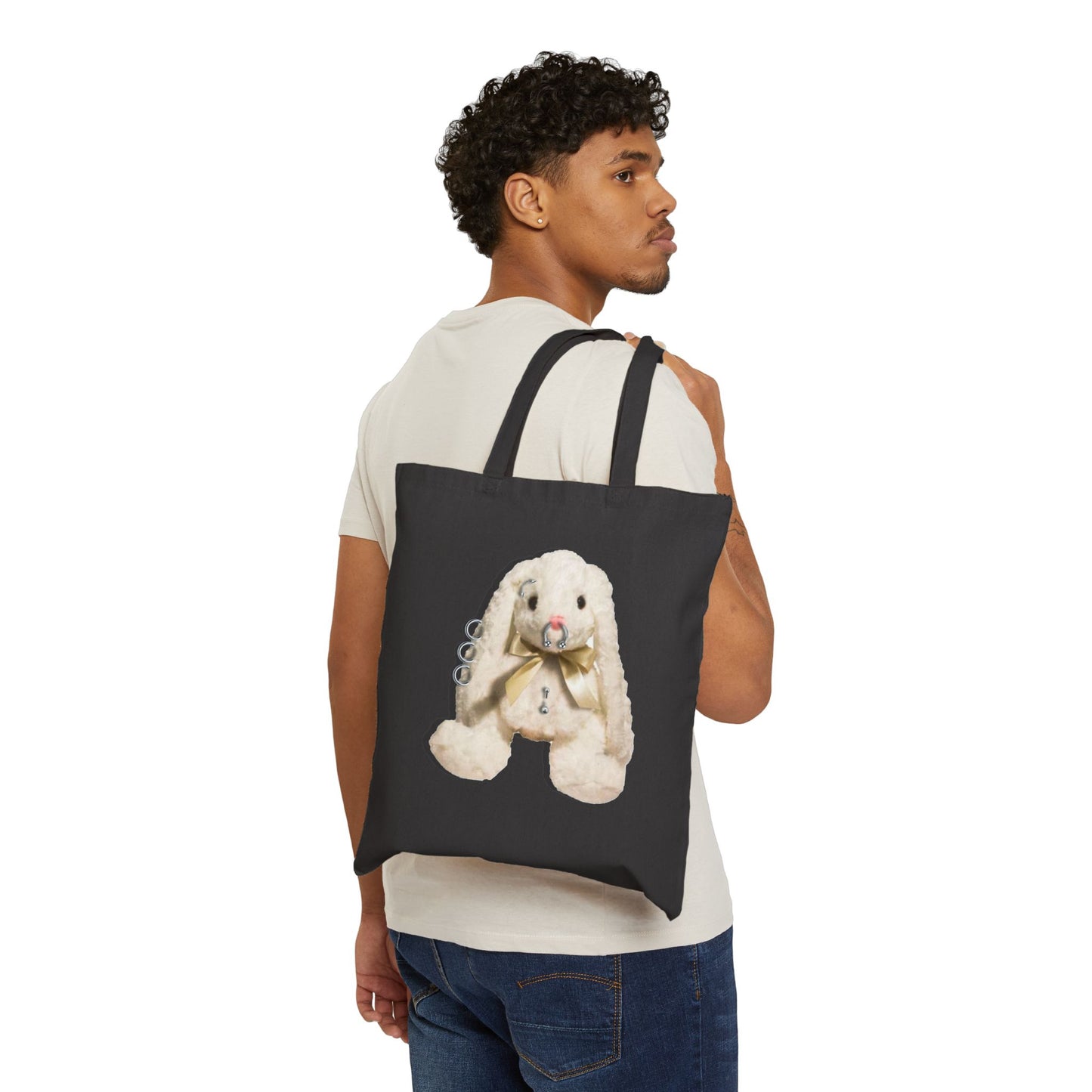 Pierced Bunny Tote Bag