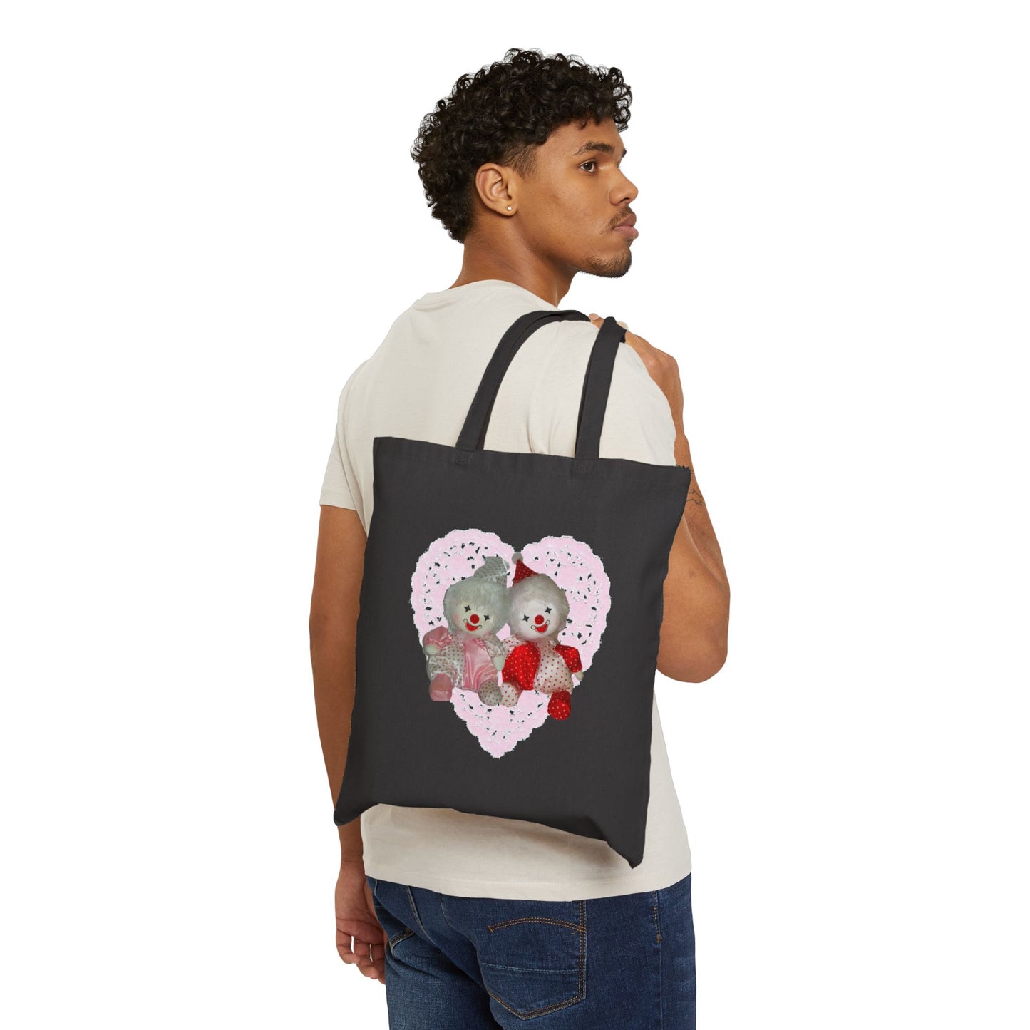 Clown Heart Tote Bag