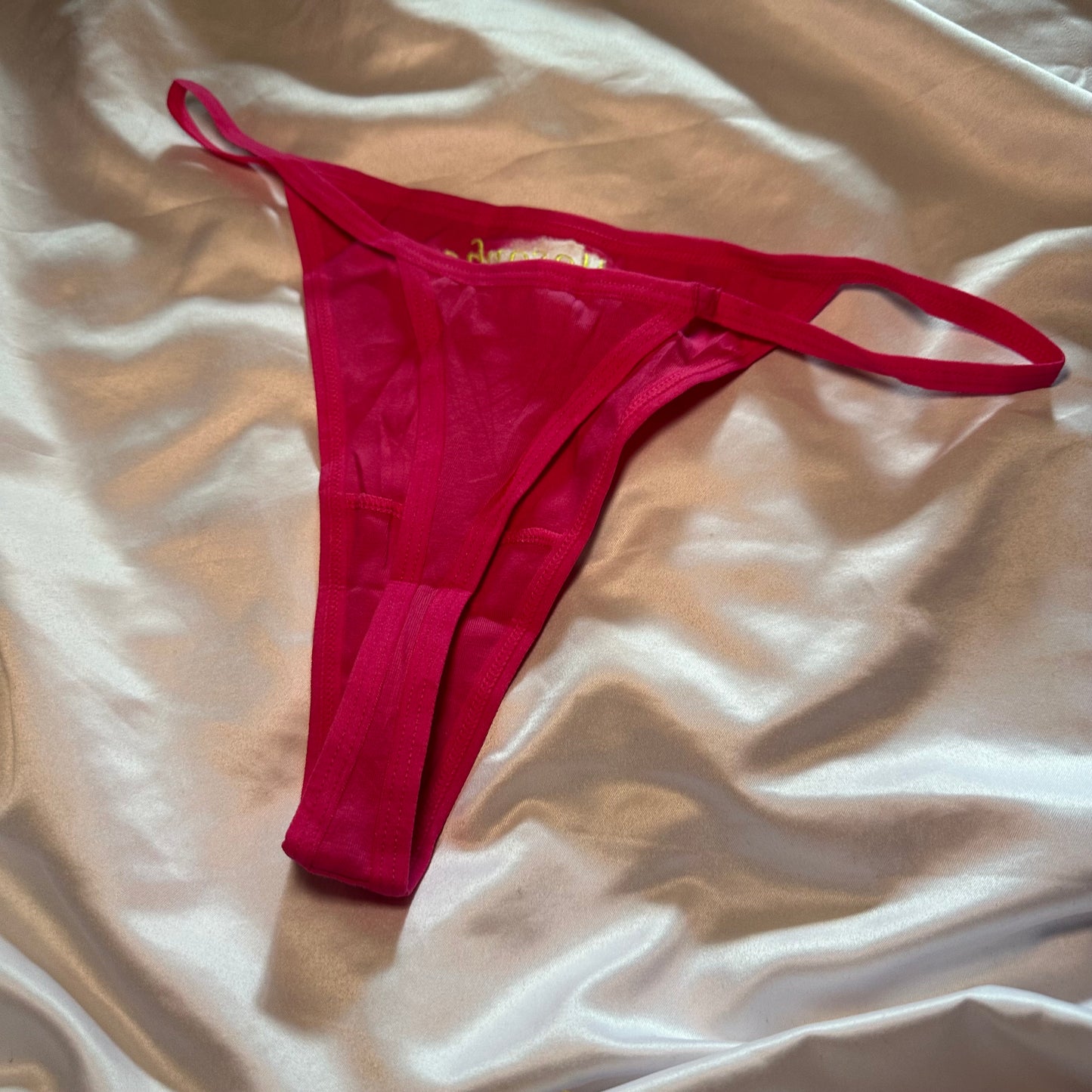 Philosopher Thong (L) pink/green