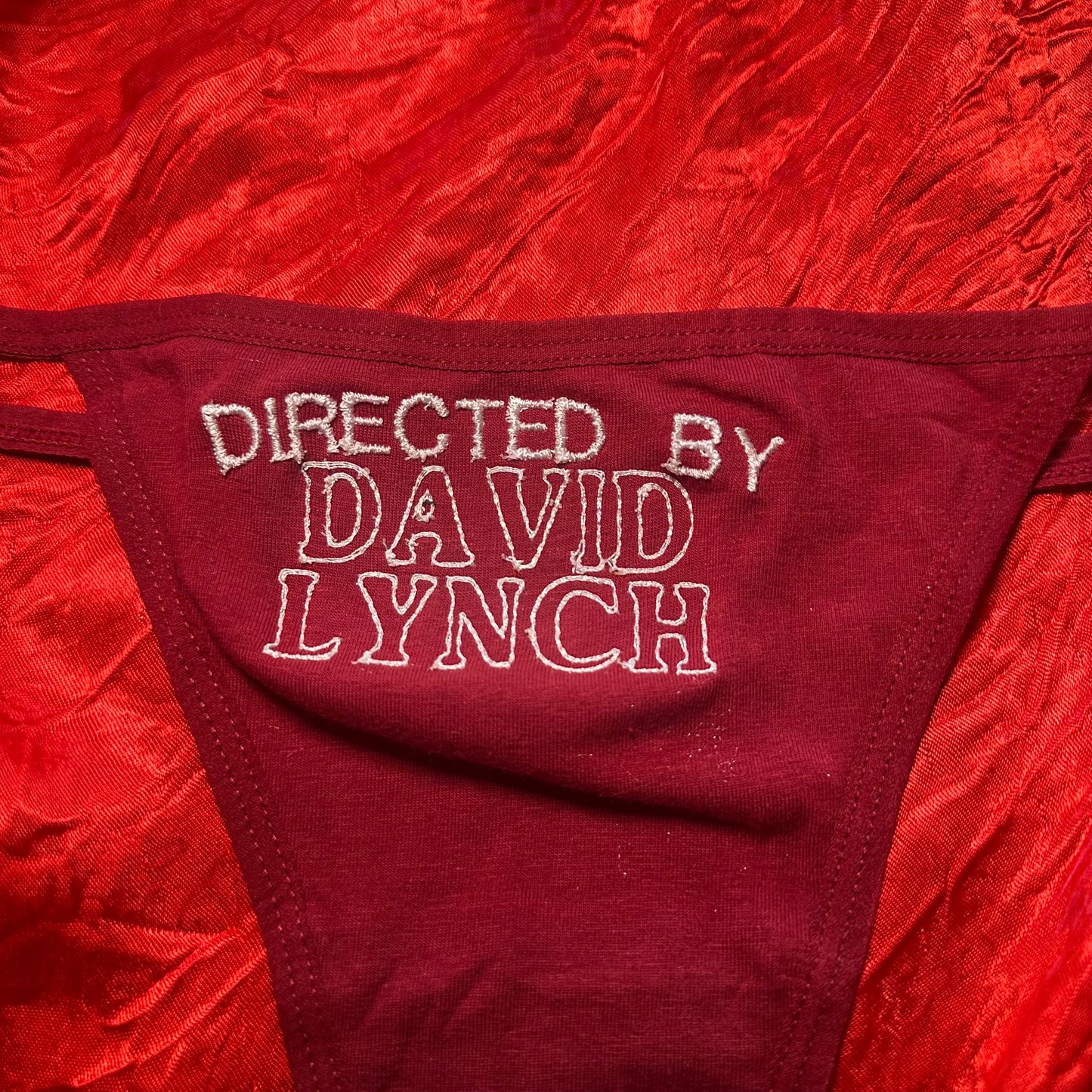 David Lynch Thong (S) maroon/white