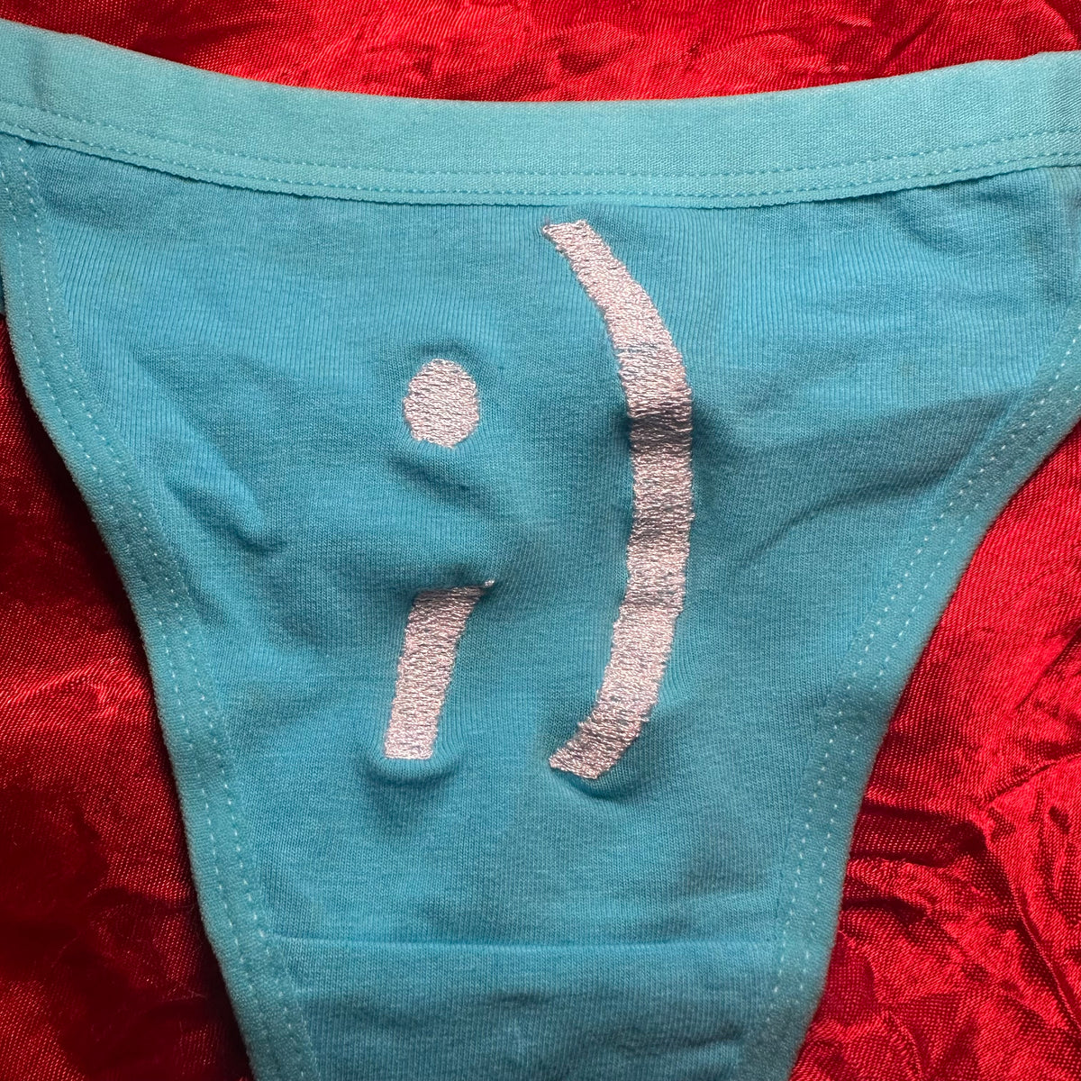 ;) Thong (S) blue/white