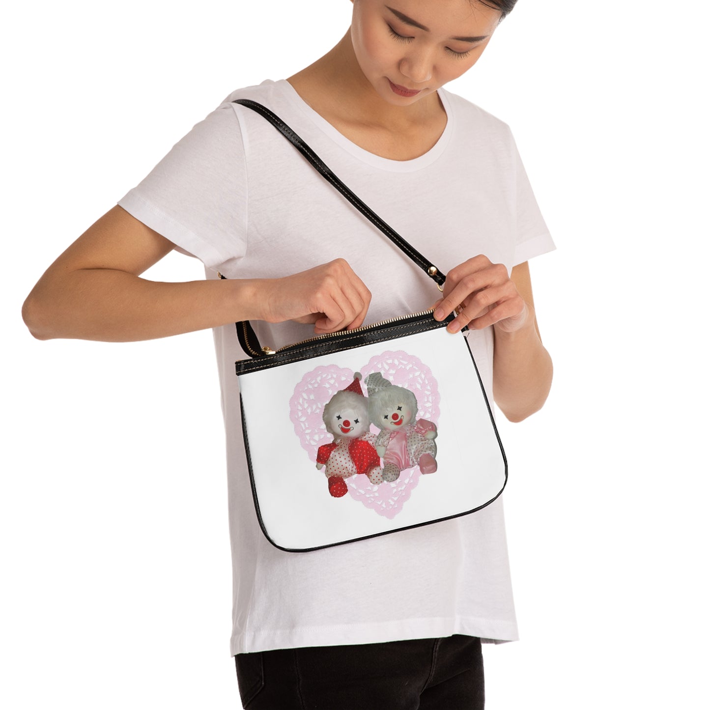 Clown Heart Shoulder Bag