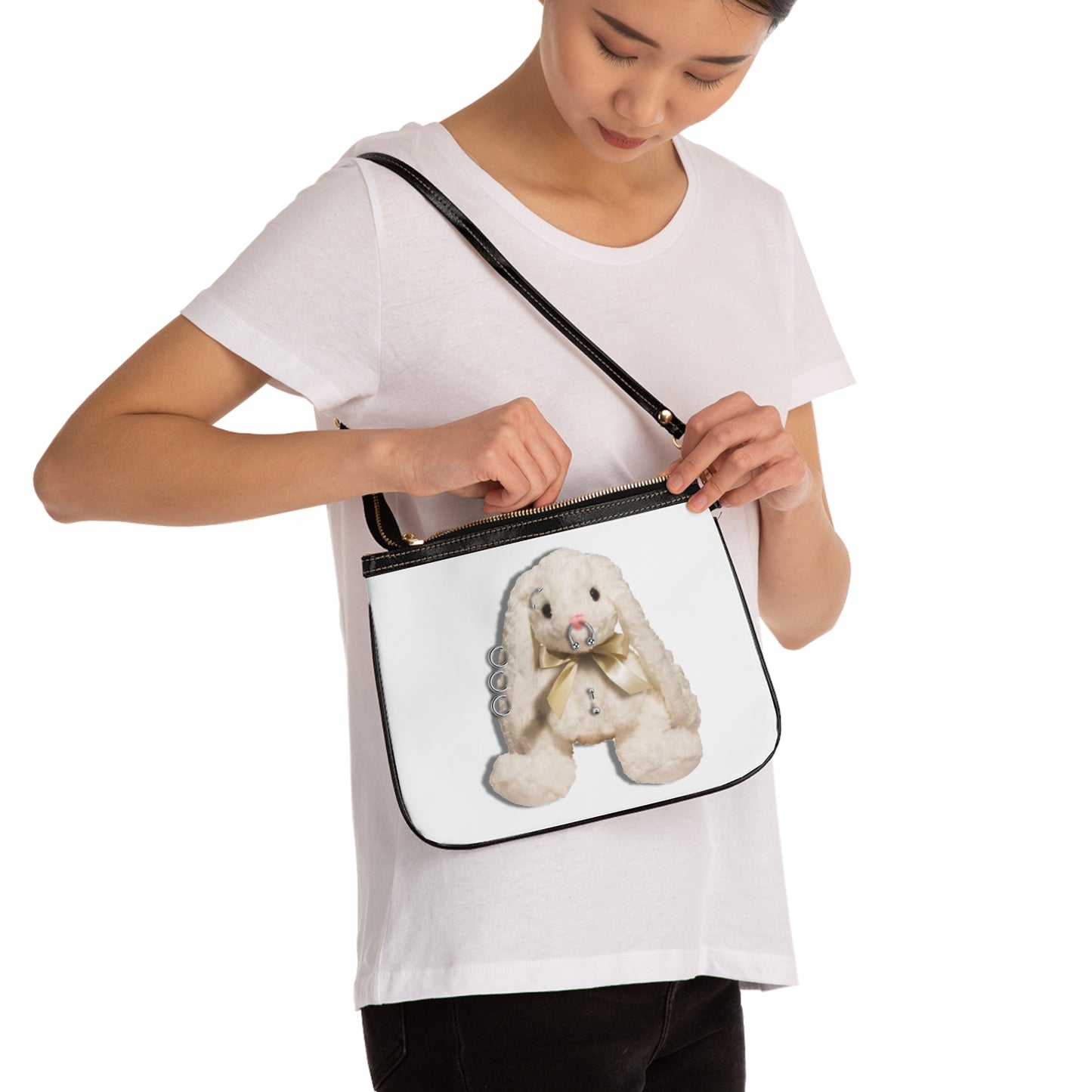 Pierced Bunny Shoulder Bag