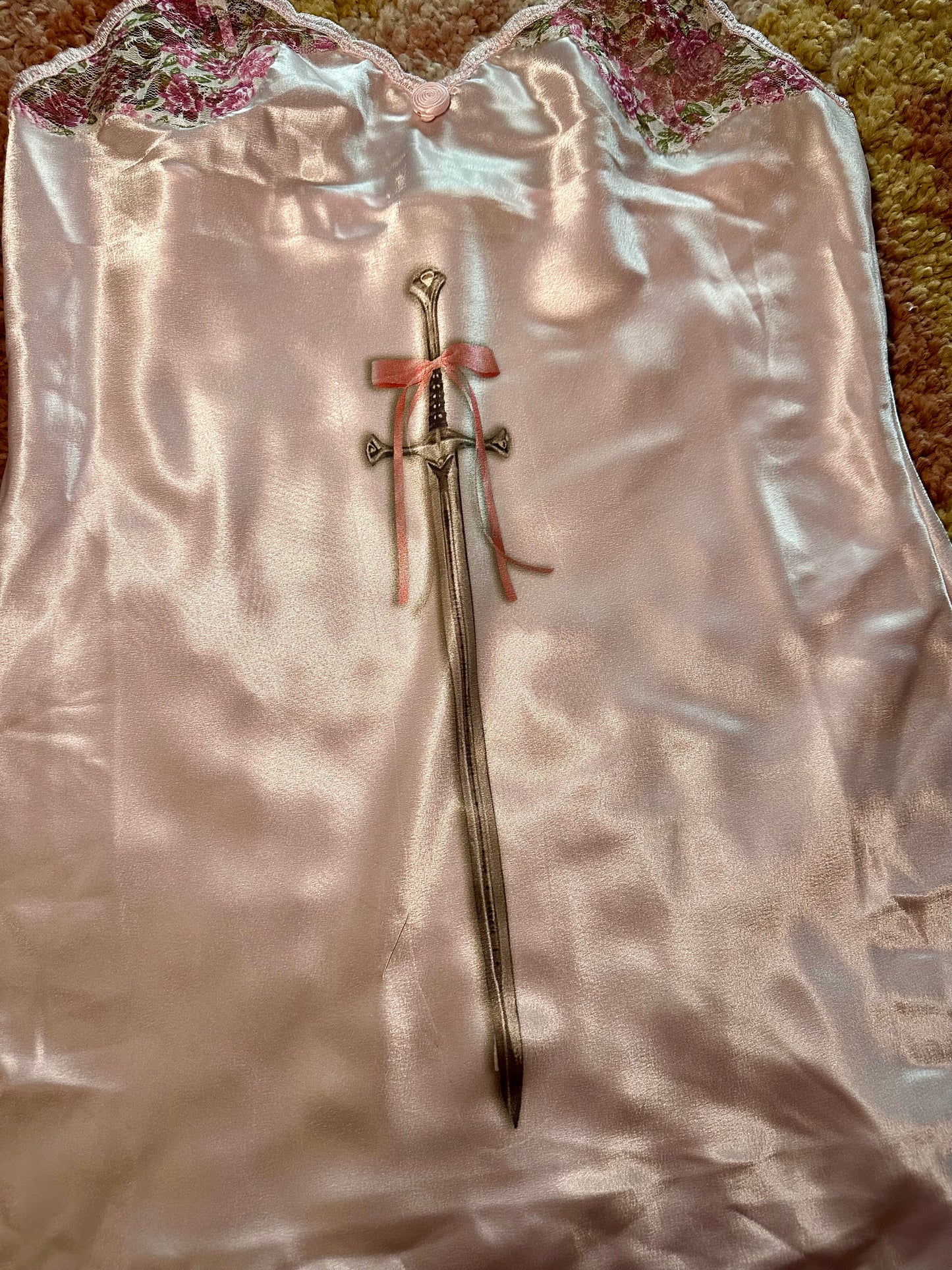 Pink Sword Slip Dress (S)