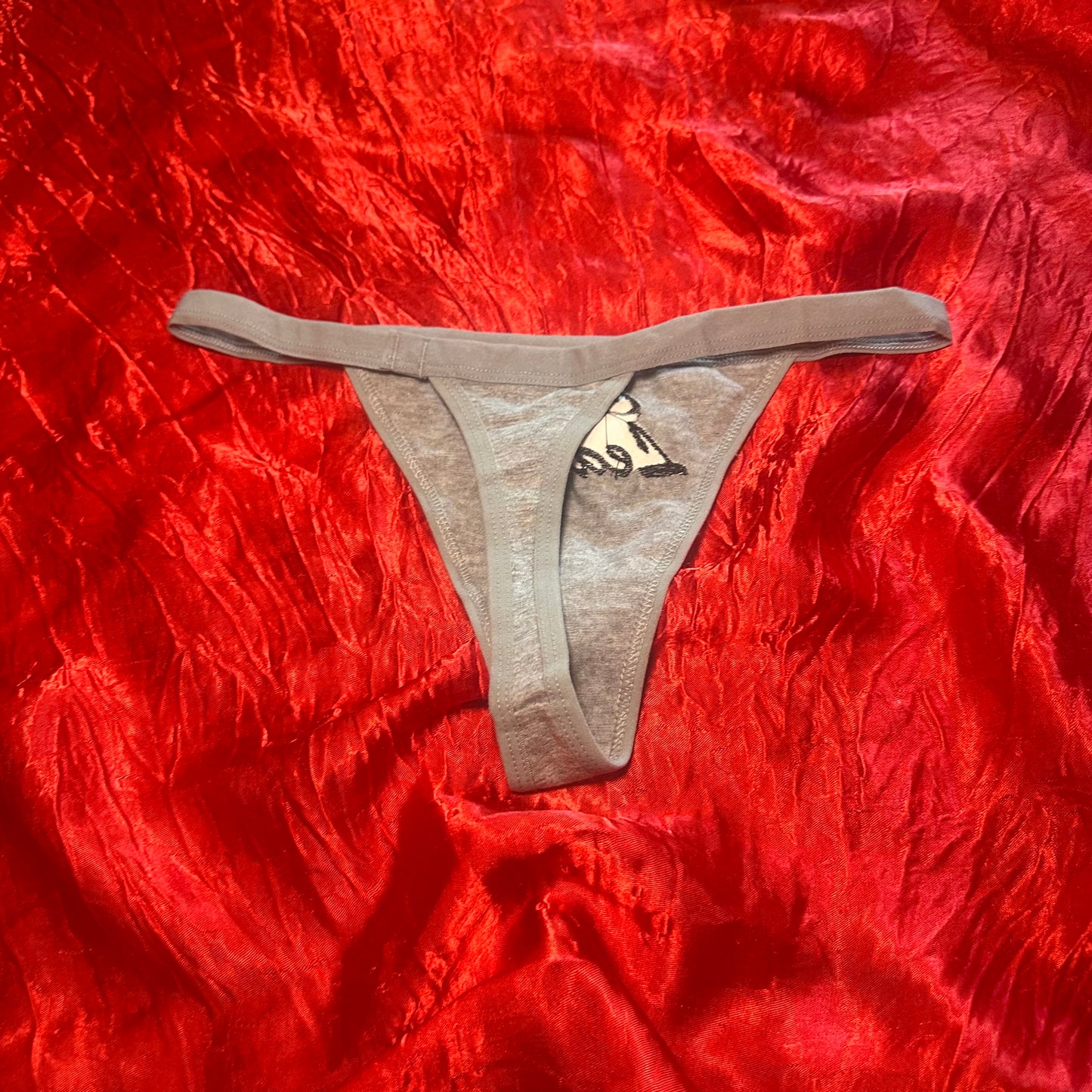 Cult Leader Thong (XS) grey/black