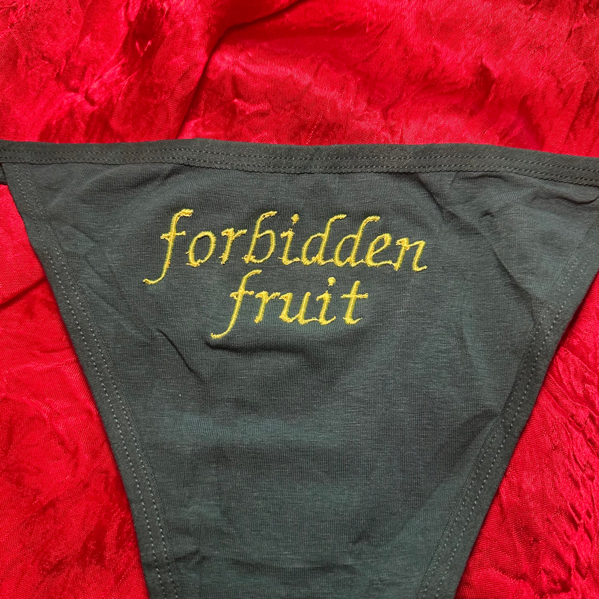 Forbidden Fruit Thong (XXL) green/green