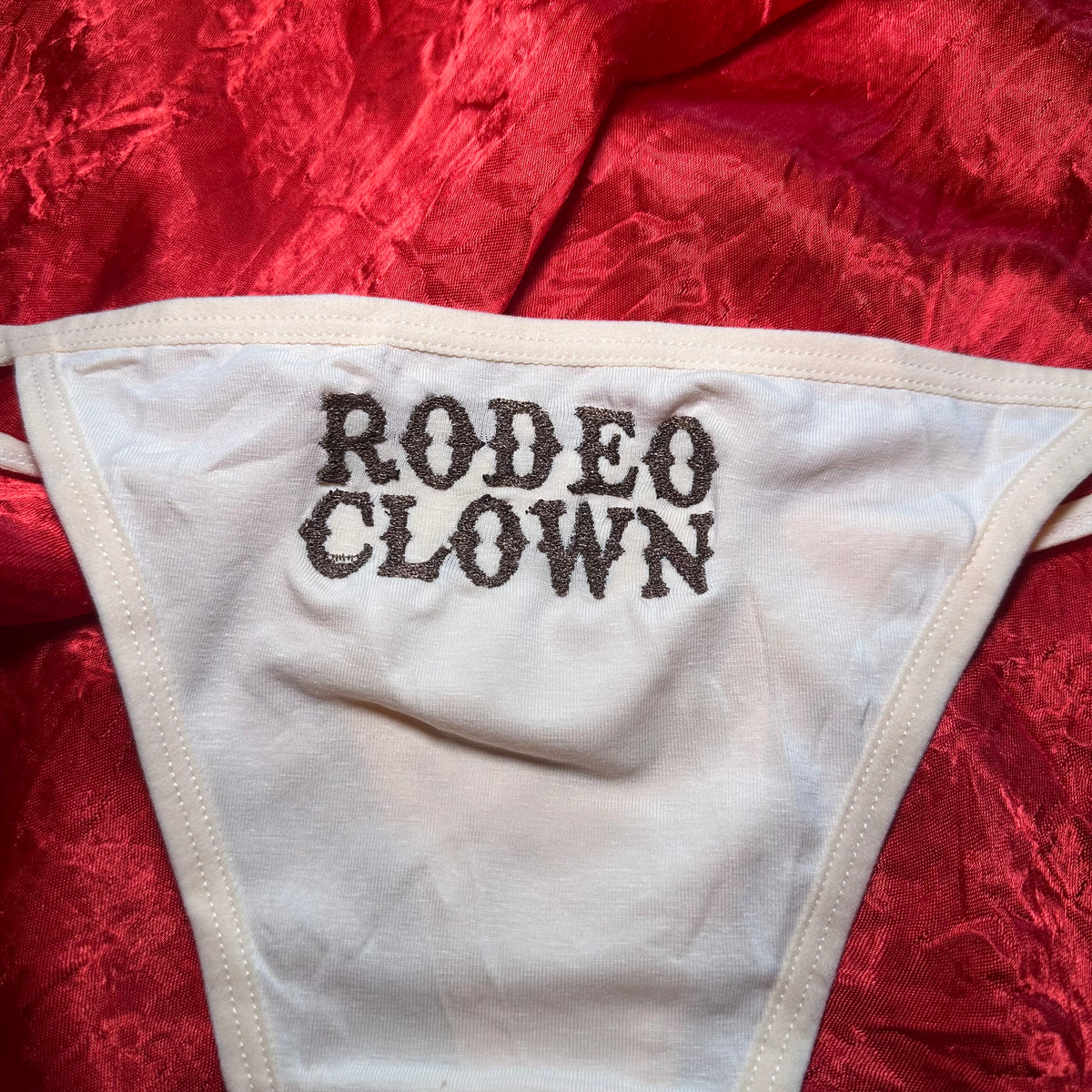 Rodeo Clown Thong (XL) beige/brown