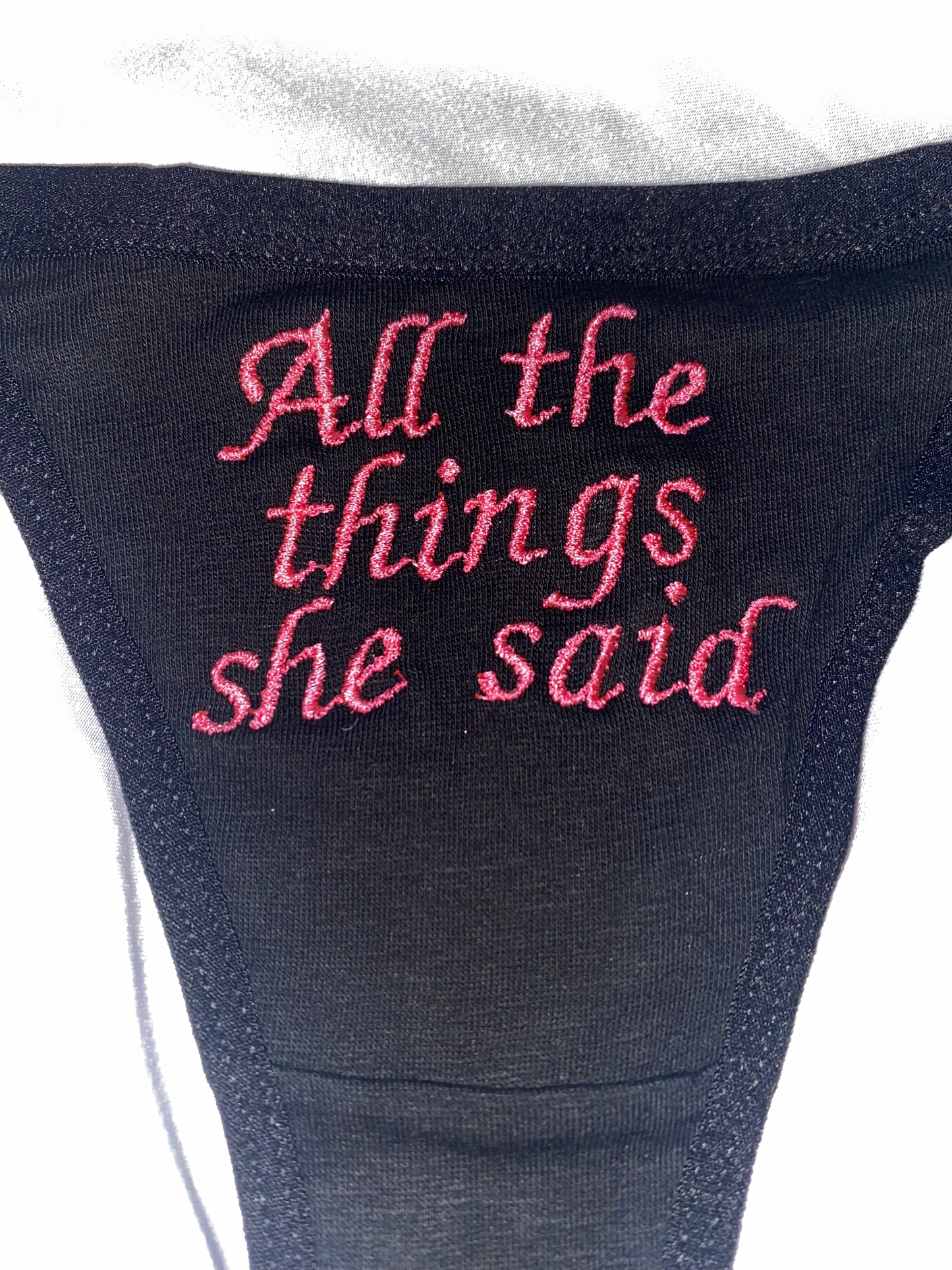 All the things she said Thong