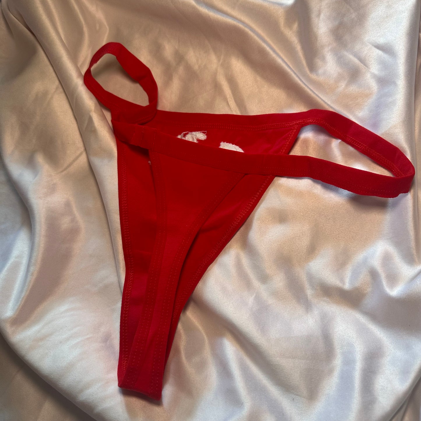 Diet Cunt Thong (XL) red/white
