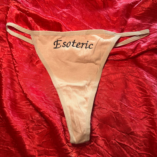 Esoteric Thong (L) beige/black