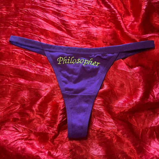 Philosopher Thong (S) purple/green
