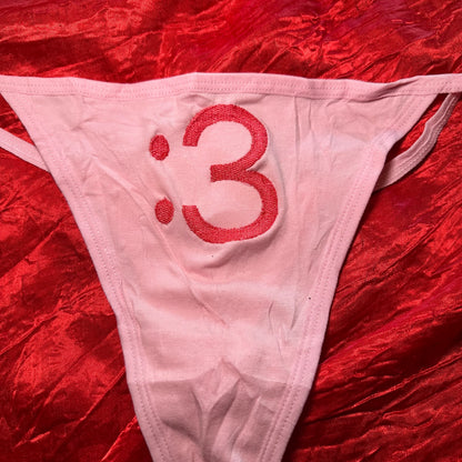 :3 Thong (XL) pink/pink