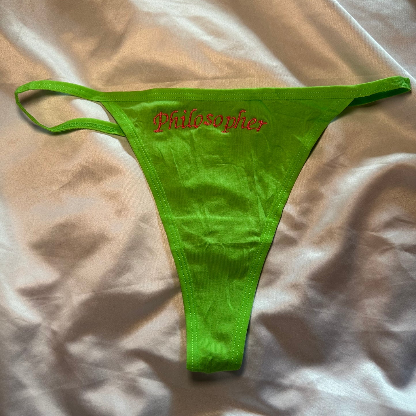 Philosopher Thong (M) green/pink