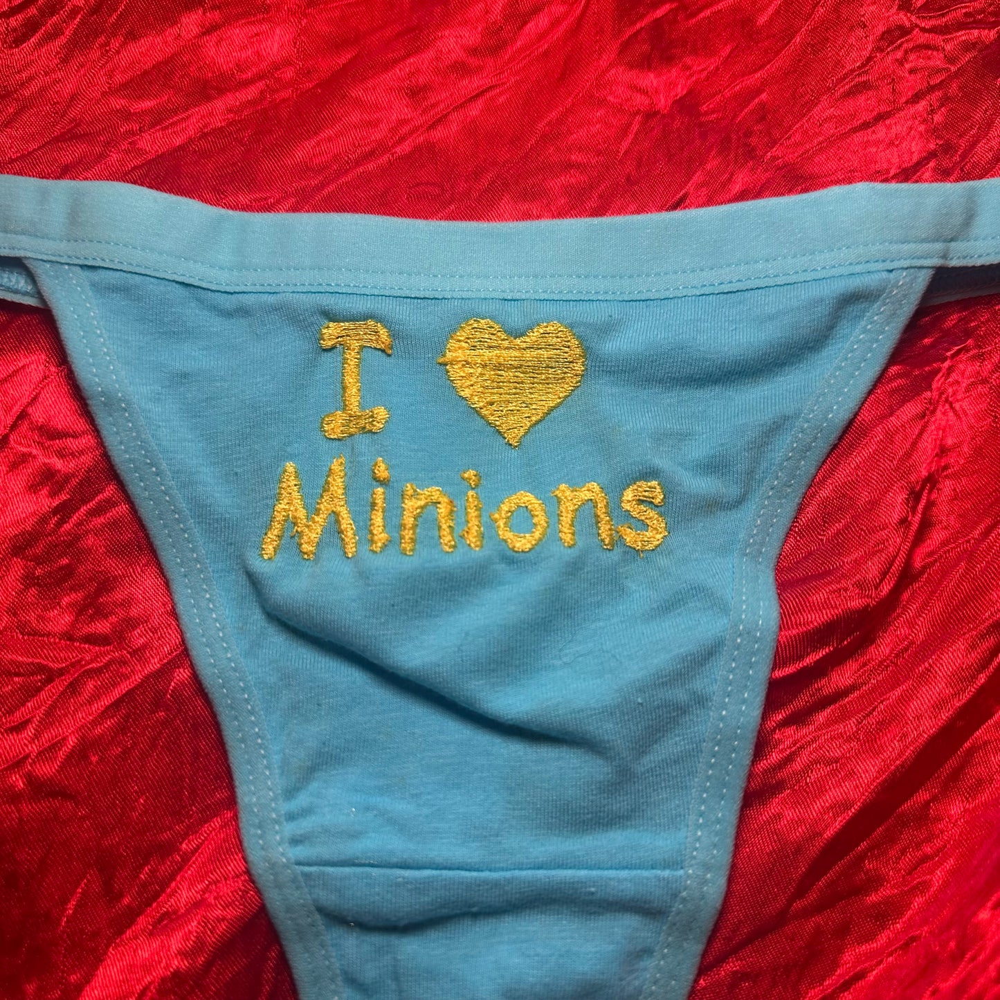 Minions Thong (S) blue/yellow