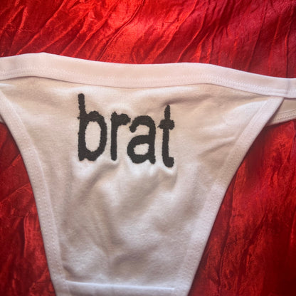 Brat Thong (L) white/black