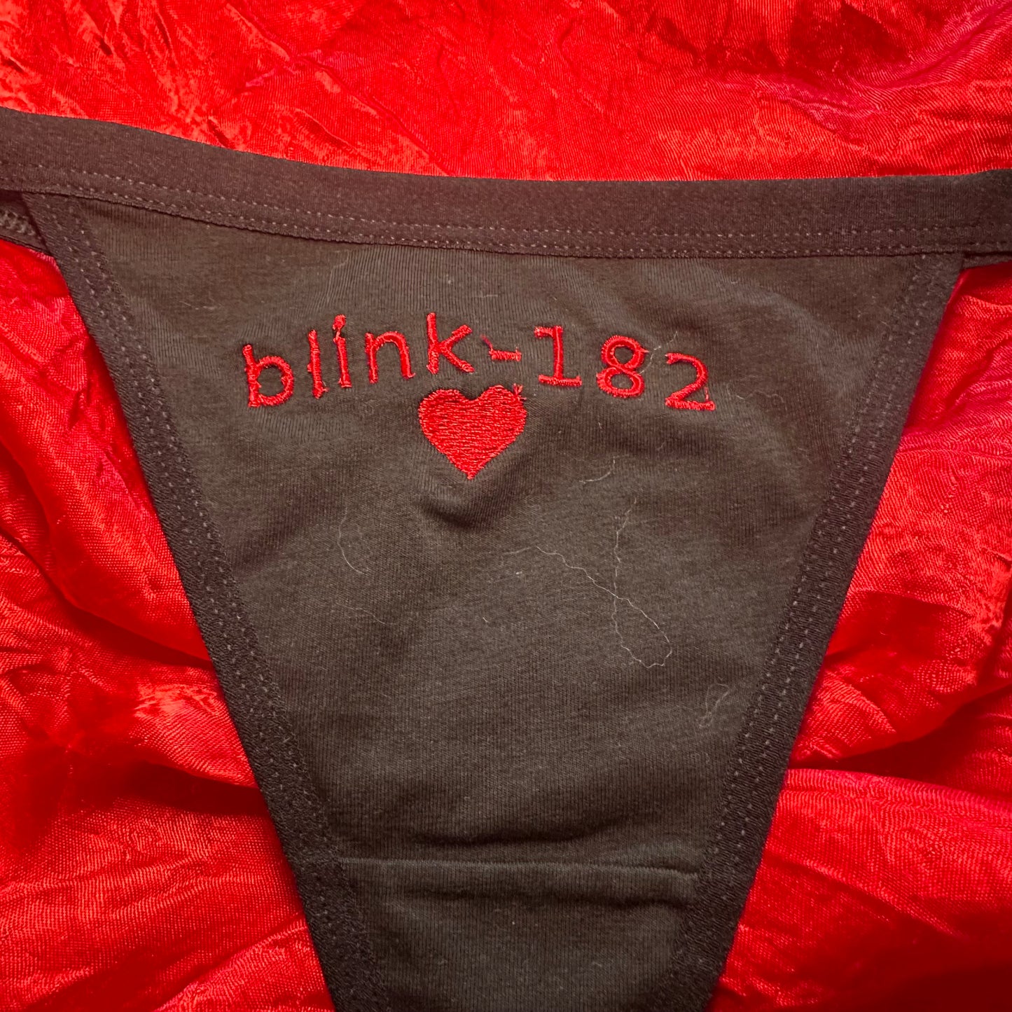 Blink 182 Thong (L) black/red