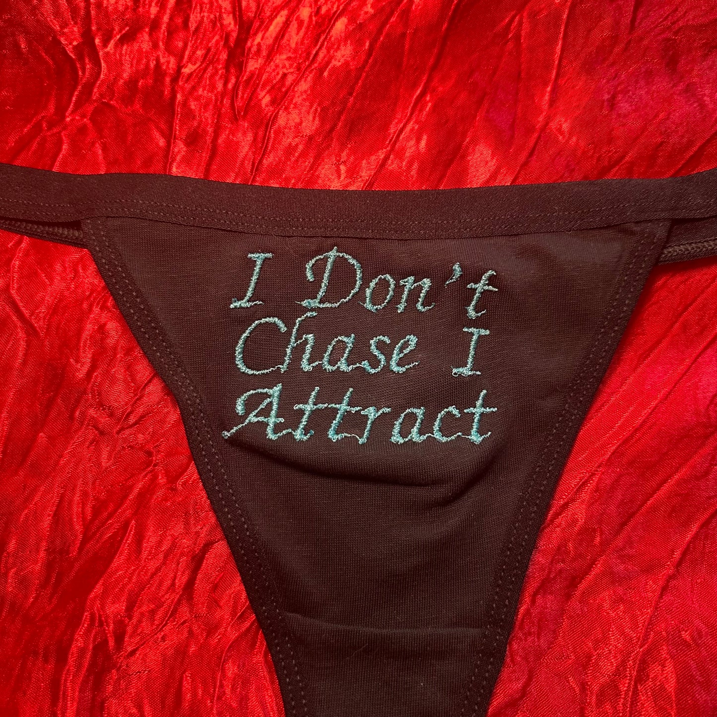 I Don’t Chase Thong (XL) black/blue