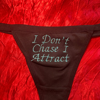 I Don’t Chase Thong (XL) black/blue