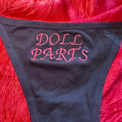Doll Parts Thong (S) black/pink