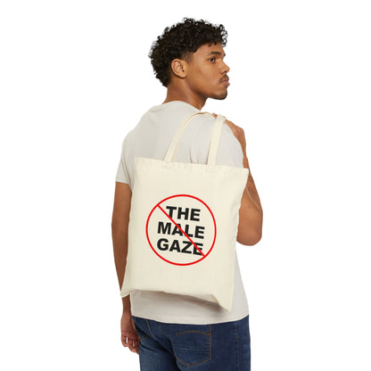 No Male Gaze Cotton Canvas Tote Bag