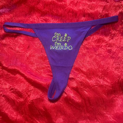 Creep Thong (XL) purple/green