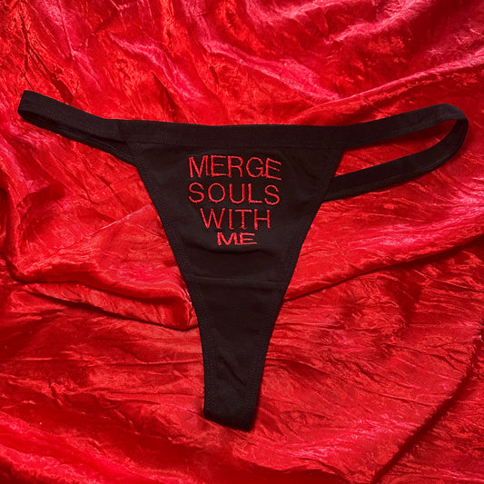 Merge Souls Thong (M) black/red