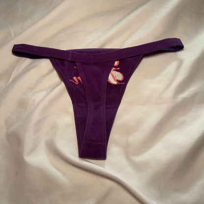 Diva Down Thong (XS) purple/pink