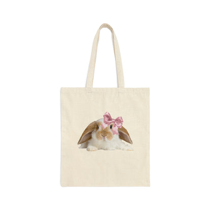 Baby Bunny Bow Tote Bag