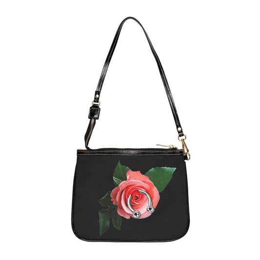 Pierced Rose Shoulder Bag