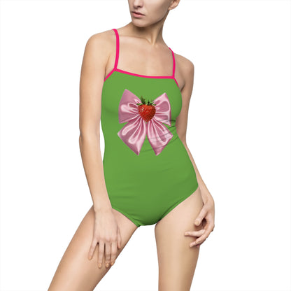 Strawberry Bow Swimsuit