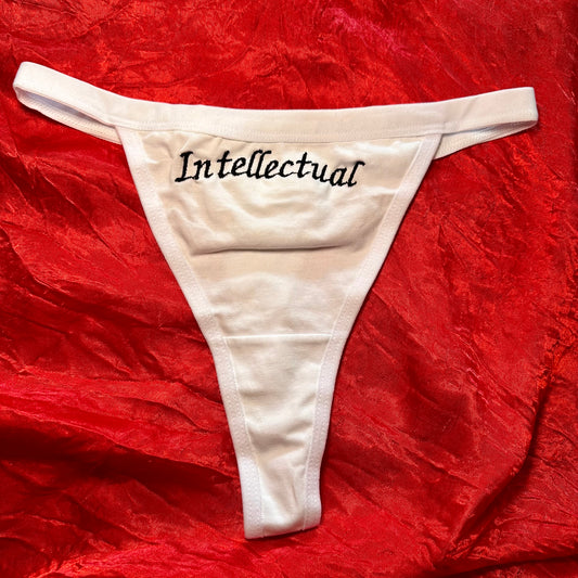 Intellectual Thong (S) white/black