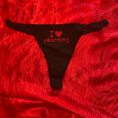Yearning Thong (XL) black/red