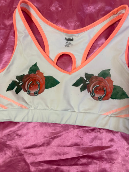 Pierced Rose Bra (L)