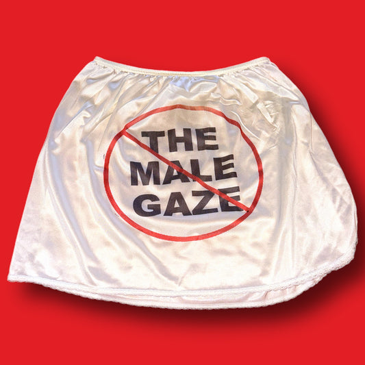No Male Gaze Mini Slip Skirt (M)