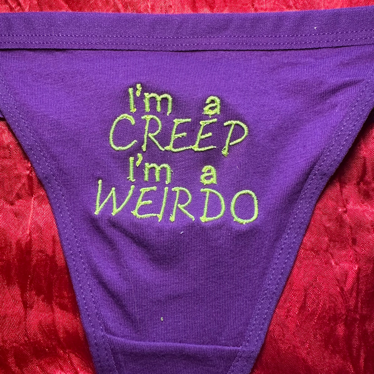 Creep Thong (XL) purple/green