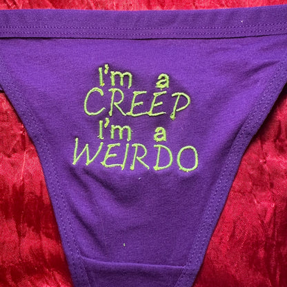 Creep Thong (XL) purple/green