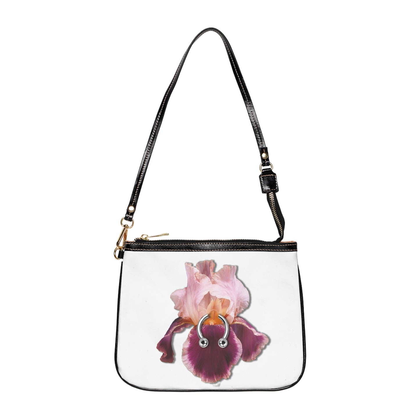 Pierced Iris Shoulder Bag