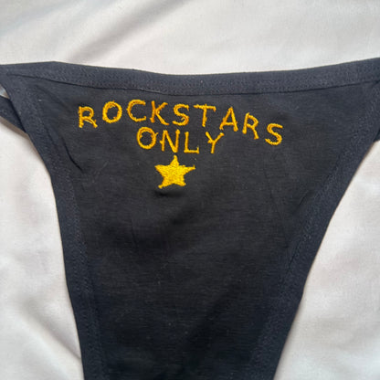 Rockstars Only Thong (S) black/yellow