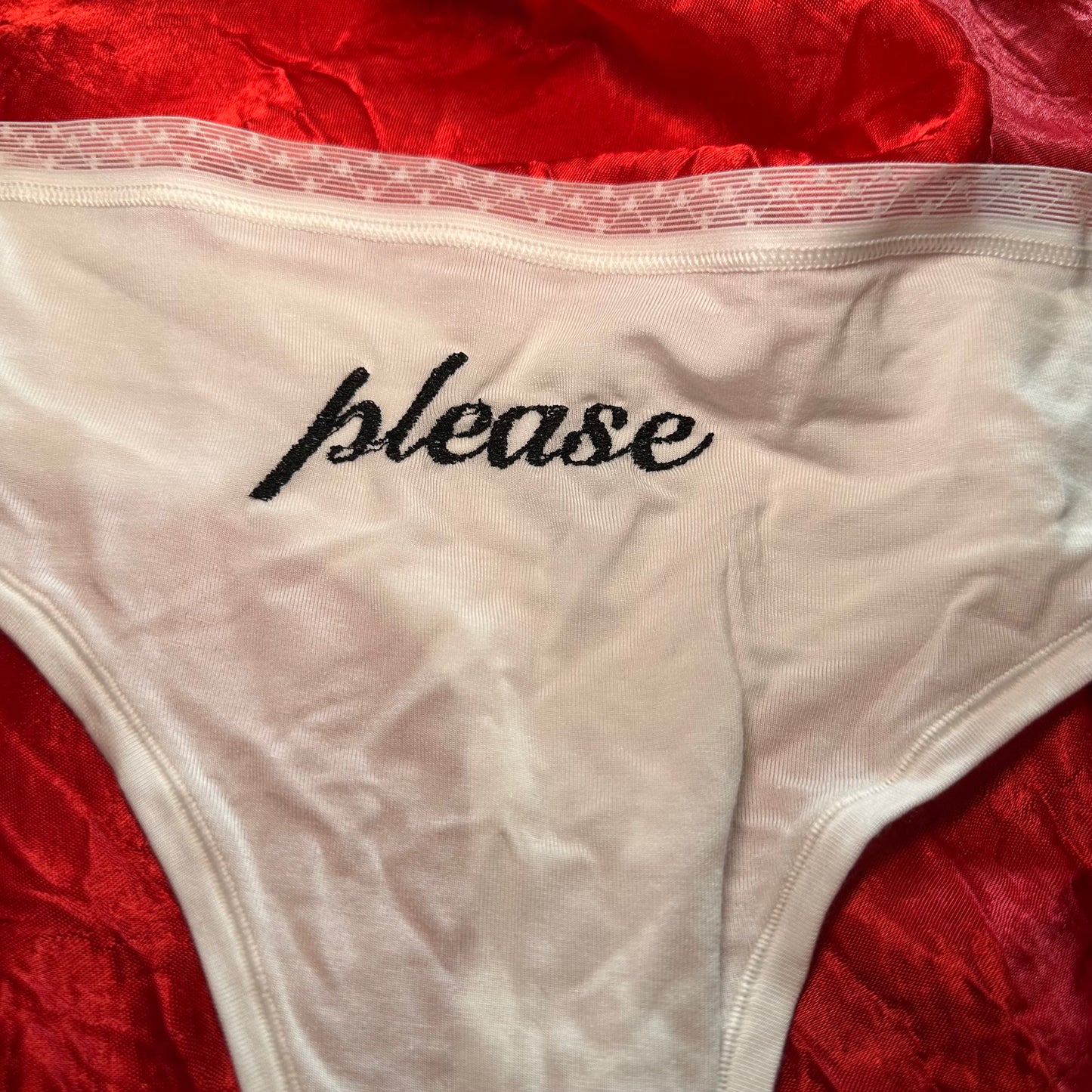 Please Pantie (XXL) white/black
