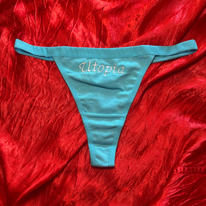 Utopia Thong (S) blue/white