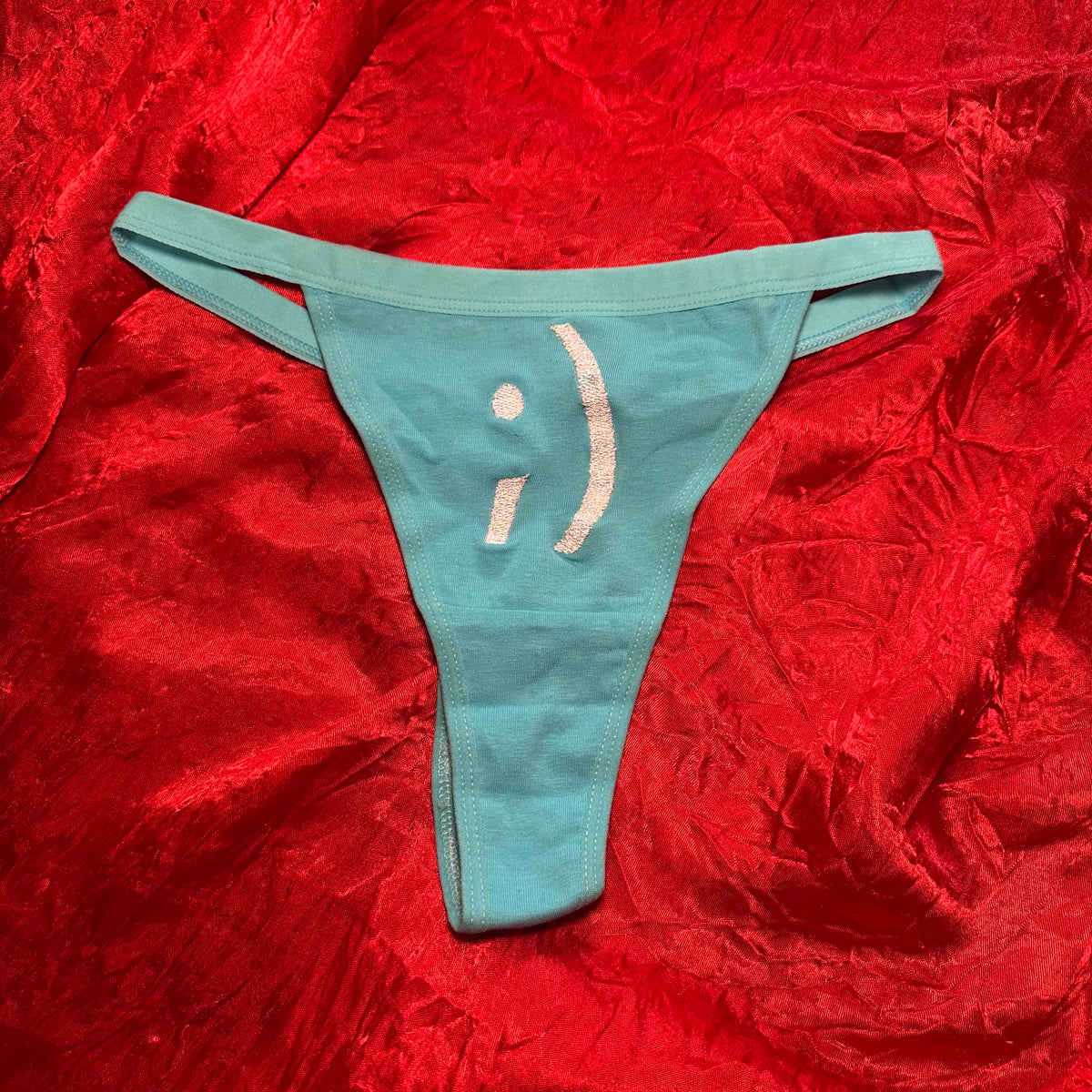 ;) Thong (S) blue/white