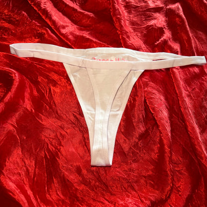 Philosopher Thong (XL) white/pink