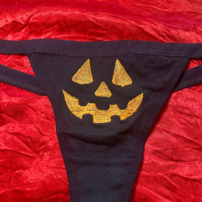 Jack O Lantern Thong (M) black/orange
