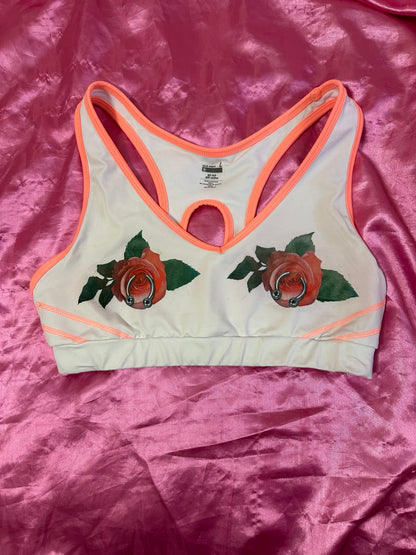 Pierced Rose Bra (L)