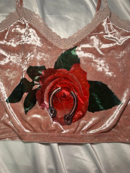 Pierced Rose Tank Top (M)