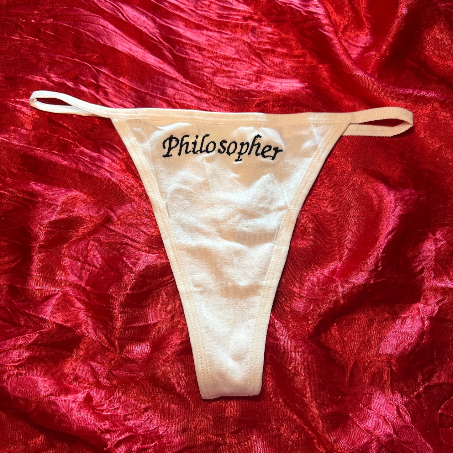 Philosopher Thong (S) beige/black