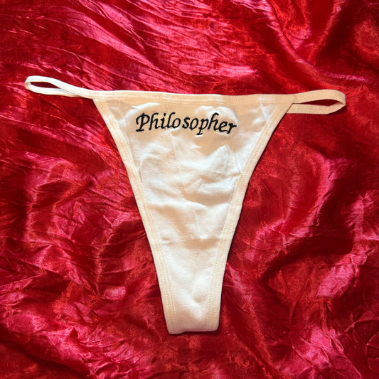 Philosopher Thong (S) beige/black
