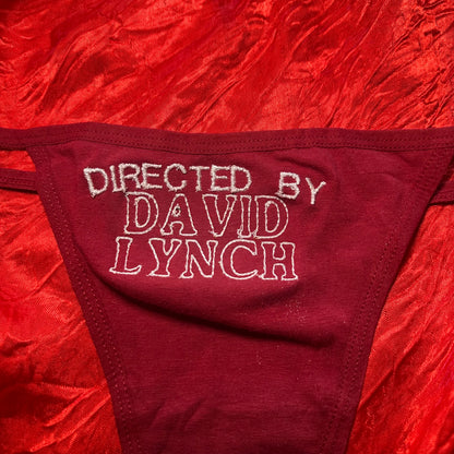 David Lynch Thong (S) maroon/white